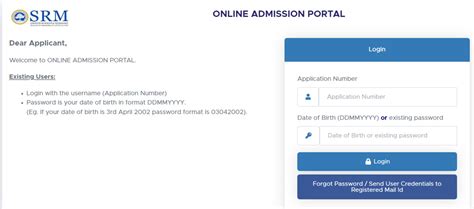 srm admission portal 2024|SRMJEEE Login 2024: Application Form, Admit Card, Result, .
